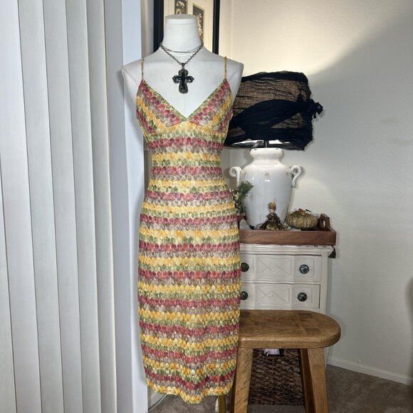 Arden B Dresses & Skirts - 2000s Arden B. Crochet Knit Midi Dress